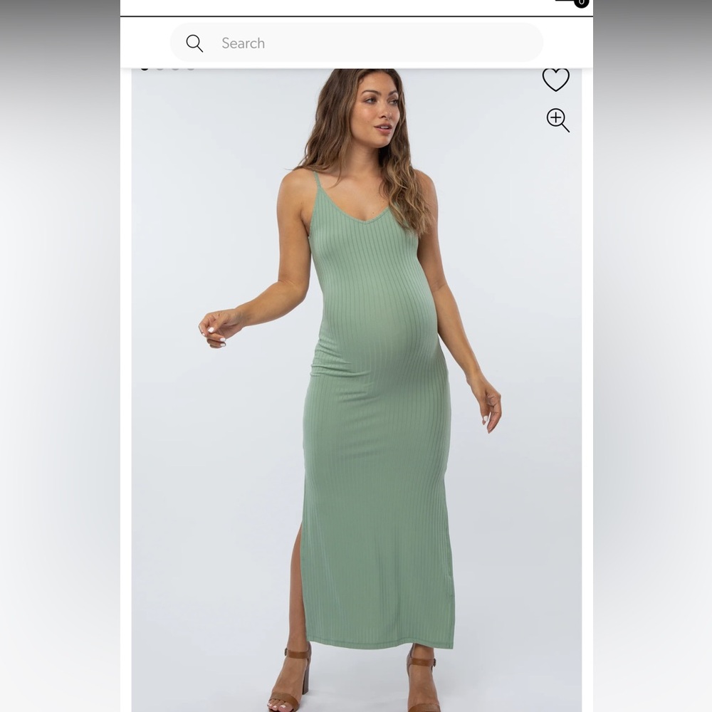 Pinkblush Sage Green Maxi Dress